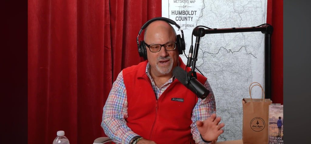 Scott Hammond 100% Humboldt Podcast with Humboldt county Map in the background